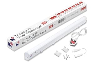 Morris LED Under Cabinet Light Linkable 3 Colours in 1 3000k/4000k/6500k Kitchen Light - UK Plug Included - 288mm, 550mm, 850mm,1150mm (550mm, 1Pack)