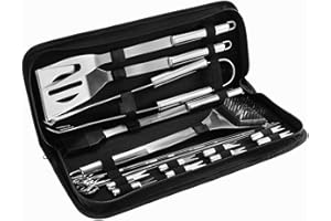 Coptiner BBQ Tool Set, 20PCS Stainless Steel Barbecue Accessories with Storage Bags, Complete Outdoor BBQ Utensil Set, BBQ Grill Tool Set, Ideal BBQ Gift on Father's Day, Christmas