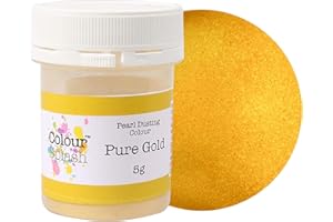 Colour Splash Food Colouring Dust - Edible Powder for Cakes 5g - Pearl Pure Gold