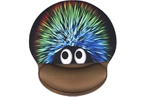 AOKSUNOVA Alfombrilla de ratón con reposamuñecas ergonómico de Gel, para Ordenador y portátil, diseño Divertido