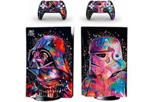 SUPREME SKINZ PS5 Disc Skin Wrap Vinyl Sticker Decal Darth Vader Rainbow Splash - For Playstation 5 Console and 2 Controllers