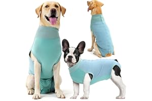 Dotoner Traje de recuperación de cirugía para Perros,Chaleco de recuperación para Perros y Gatos, Ropa quirúrgica médica para Cachorros,Alternativa de Cuello Electrónico y Cono