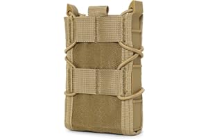 Gunyoo Astuccio per caricatore 5.56mm Porta caricatore universale tattico Softshell regolabile con clip Molle per un facile posizionamento e rimozione