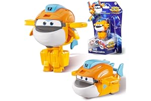 Super Wing Transformations-Flugzeug Supercharged Taki, ca. 5,08 cm große Spiel-Figur für Kinder, Spielzeug-Flugzeug und Roboterfigur für 3+ Jahre Alten Jungen Mädchen, Orange