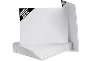 Belle Vous Pack de 14 Lienzos para Pintar en Blanco 20 x 30 cm – Set Panel de Lienzo Preestirado – Aptos para Pintura Acrílica y al Óleo - Lienzo Blanco para Bocetos y Dibujos