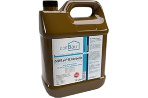 B.-CARBOLIN B.Carbolin 10l | Umweltfreundliche Holzlasur außen zur Holzimprägnierung aus Pflanzenöl | Frei von PCP und Lindan | Verwitterungschutz