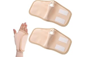 2 stycken Castor Oil Pack för hand ricinolja förpackning återanvändbar bomull ekologisk ricinolja wrap fingerkompressionsmanschett för torra händer under sömn för muskelsmärta ricinolja förpackning