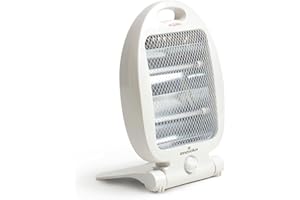 THE SECRET HOME- Estufa de Cuarzo de 2 Potencias - 30x15,5x37 cm - Emisor Térmico de 400/800W (Modelo 10)