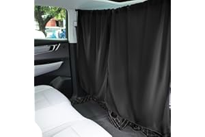 Alaoo Cortinas Divisorias de Coche, 140 * 80CM Cortina para Automovil para Privacidad, Cortina Divisoria de Coche Desmontable Aplicable a Sedán, SUV para Viajes, Siesta, Noche, Camping