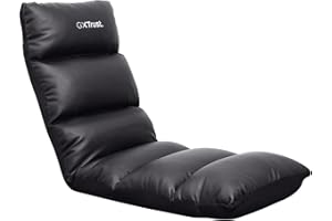 Trust Gaming GXT 718 Rayzee Silla Gaming Plegable, Cojin de Suelo Para Consolas, Respaldo Ajustable, Peso de Hasta 125 kg, Silla Gamer para Niño, Juegos, Lectura, Relax, TV - Negro