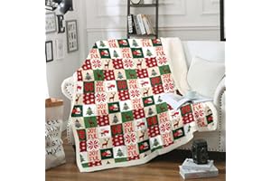 Homewish Weihnachten Flickwerk Decke 130x150 Nette Weihnachtsmann Hirsch Fleece Decke Für Kinder Jungen Mädchen Weihnachten Gree Decke Werfen Weihnachten Kiefer Baum Fuzzy Decke Urlaub Neujahr Dekor