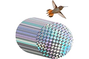 QUUPY 40PCS Round Bird Anti-Collision Window Stickers Static Clings Reflective Stickers Deter Bird Removable Sticker to Prevent Bird Strikes on Window Glass