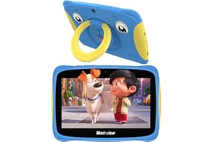 Blackview Kids Tablet Tab3Kids 7 Inch Android 13 Tablet for Kids, 4GB+32GB/TF 1TB, Parental Control, iKids APP Pre-Installed, Reading Mode,Childrens Tablets with Kid-Proof Case-Blue