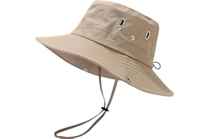 SHSHbuy Chapeau de Boonie Homme Femme Chapeau de Soleil à Large Bord Extérieur,Tactique Boonie Chapeaux Cowboy Chapeau Pêcheur pour Pêche,Chasse,Camping 55–60 cm