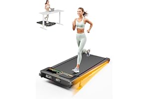 WALK WAKE Walking Pad Treadmill with 10% Incline, Compact Under Desk Treadmill for Home and Office, 330LBS Capacity 2.5HP Quiet Motor, Portable Running Machine with Remote Control, 1-6 KM/H