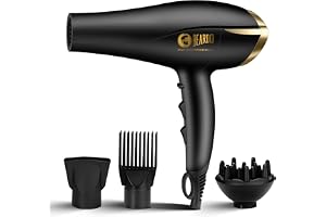 BEARDO Studio Professional Tornado Hair Dryer With 2000 Watts Power|Ac Motor, Concentrator, Diffuser, 2 Speeds, 3 Temperature Settings & Cool Shot Feature|For Professional Drying Experience|Black
