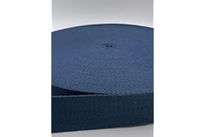 Slantastoffe Gurtband 40mm Baumwolle Taschengurt Uni 32 Farben - 1 Meter (Dunkeljeans)