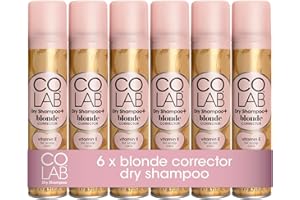COLAB Blonde Dry Shampoo, Pack of 6, 200ml - Dry Shampoo for Blonde Hair