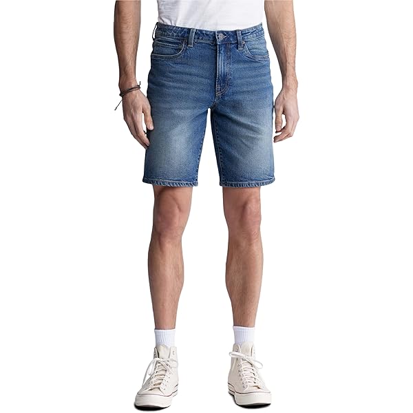 Jeans Shorts For Men Buffalo David Bitton Evan-x In Blue For Men