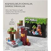 LRS STORE Manyetik Yapı Blokları, 87 Par&ccedil;a, Minecraft Uyumlu, 3+ Yaş, &Ccedil;ok Renkli