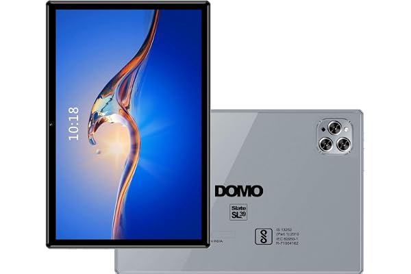 DOMO Slate SL39 4G Tablet 10.1 inch Tab, 4G Connectivity, 4GB RAM + 32GB ROM, inbuilt Storage, 1TB Expandable, Dual SIM Slot, Bluetooth, Octa Core CPU