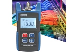 Jeanoko Medidor de potencia óptica de alta precisión TL510 Detector de potencia óptica -70 ~ + 10dbm Instrumento de medición