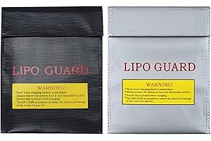 Porte-Documents Ignifuge éTanche, 2 Pcs Lipo Safe Bag Lipo Battery Guard Sac AntidéFlagrant Lipo Batterie Safe Bag Caisse-Caisse IgnifugePour De l'argent/Passeport/Bijoux Et Autres Objets Valeur