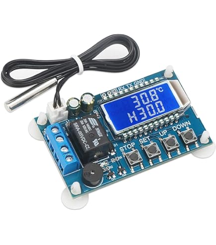 VISSQH 1 Pezzi W3230 Regolatore di Temperatura,12V interruttore di controllo digitale