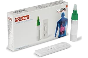 Pulox FOB-Test Rapide de dépistage du cancer colorectal - Autotest-Kit complet du cancer de l'intestin pour une utilisation à domicile