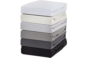 ‎HOMETEX PREMIUM TEXTILES Premium Boxspringbett Spannbettlaken 140-160 x 200-220 cm, Spannbetttuch Bettlaken für Boxspringbett und Wasserbett, Oeko-TEX Made IN Green, Matratzen bis 35cm, Grau