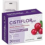Cistiflor Plus, Mirtillo Rosso, Fermenti Lattici probiotici, Inulina, Semi di Pompelmo | 30 bustine per Cistite, Candida, Inf