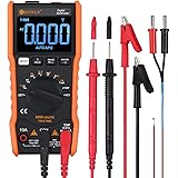 Neoteck 9999 Counts TRMS Auto Range Digital Multimeter, Amp Volt Ohm Tester Meter with Temperature Capacitance Frequency Cont
