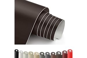 HOCOXW Patch de Réparation en Cuir Brun Foncé, 30 x 100cm Simili Cuir Autocollant, Patch Cuir Auto-adhésif Rénovation Pour Canapé, Siège de Voiture, Meubles, Sacs à Main, Vestes, Chaises.