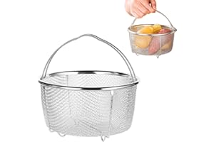 HAPIVIDA Stainless Steel Steamer Basket, Insert Steaming Rack Instant Pot Accessories for Rice Cooker Warmer (20CM)