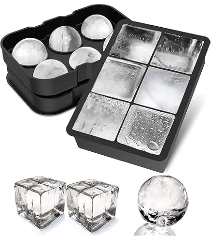 Super Large Ice Cube Moulds, Big Round Ice Ball Maker Giant 6.5cm