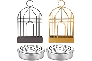 Laufunjoy Porta Bobina per Zanzare, Supporto per Spirali Antizanzare in Ferro Stile retrò Repellente per Zanzare Creativo per Ufficio, Camera da Letto, Campeggio, Esterno