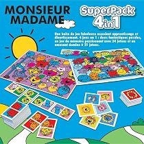 Educa Puzzle-Set 'Monsieur Madame' – 2x20 Teile Für Kinder Ab 3 Jahren, 28x20 Cm Pro Puzzle