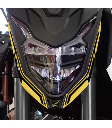 Autocollant Résine 3D Moto Honda Hornet Jaune – Protection Réservoir Anti-Chocs, Anti-UV, Fabriqué En Italie