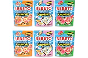 ‎TISE SÜSSWAREN Bebeto Freeze Crunchy Gefriergetrocknete Süßigkeiten 6 x 35g (210g)