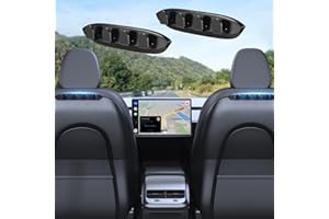 xuenair 2 Pack Autositz Rückenlehnenhaken für Tesla Model 3 Model Y, Rücksitzhaken speziell für Tesla Model 3 Y 2024 2023 2022 2021 2020