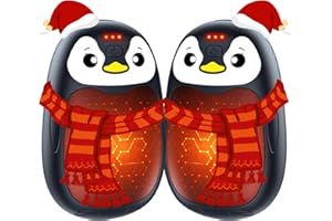 FANDLISS Calentador de Manos Recargable 2 en 1, 2PCS Magnético Calentadores de Manos Portátil Batería 8000mAh con USB, 3 Niveles de Calor, Regalos navideños para Aire Libre/Camping/Caza