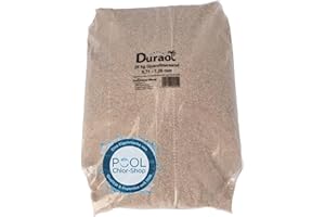 Duraol Spezial Kristallquarzfiltersand I Filtersand 25kg I 0,71-1,2mm Körnung I Quarzsand Pool für Filteranlage I Sand für Pool Sandfilteranlage I Filtersand Pool I geschlemmt & feuchtgetrocknet