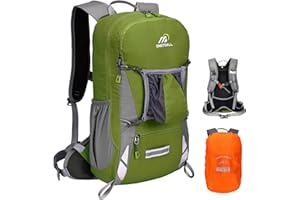 LOCAL LION Zaino Ciclismo con Sistema Schienale, Zaino per Bici con Copertina Antipioggia, Zaino MTB Impermeabile per Uomo Donna, Zaino Sportivo da Campeggio