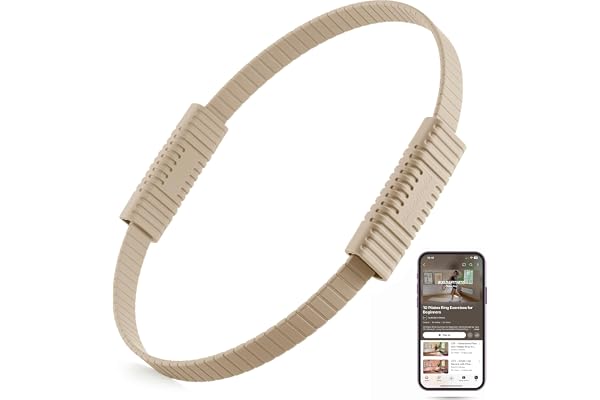 Build & Fitness Anneau de Pilates Cercle Magique de 34,3 cm pour tonifier Les Cuisses, Le Tronc et Les Bras – Léger et Durable, en Silicone et Fibre de Verre. Entraînements en Salle et en Voyage