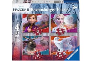 Ravensburger Disney Frozen 2-4 in Box (12, 16, 20, 24 Pieces) Jigsaw Puzzles for Kids Age 3 Years Up
