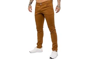 BRAND KRUZE Kruze Mens Designer Skinny Stretch Fit Chinos Branded Trousers Pants - All Waist Sizes