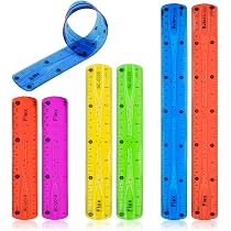 Lot De 4 Règles Souples En PVC - 30 Cm, Flexibles Et Incassables, Pour école, Bureau, Dessin