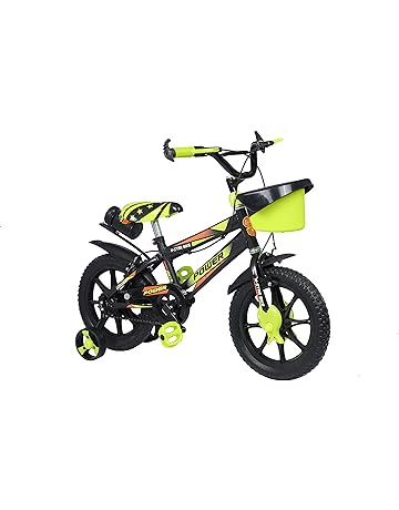 Norman Jr,RY22 Collection -Bike for Boys and Girls, Kids' Bicycle 14 Inch with Training Wheels for Ages 3-7 Years Old, Toddler Bike with 95% Assembled - Green Apple