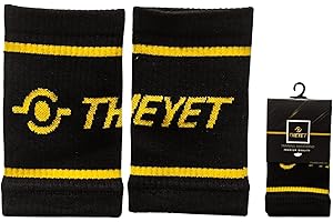 THEYET Protège-Poignet Crossfit Femme et Homme (Paire) | Bandeau Poignet en Coton Éponge Sport pour Fitness, Gym, Padel, Tennis, Basket, Calisthénie | Wristbands Accessoire pour Maniques Musculation