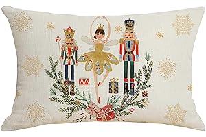 ONESHLEE Federe Cuscini Natalizi 50x30, Federe Natalizie, Decorazioni Natalizie Per La Casa, Copricuscino Natalizio Federe Di Natale Per Cuscino Letto Divano, Addobbi Natalizi Per Interni Particolari (F)